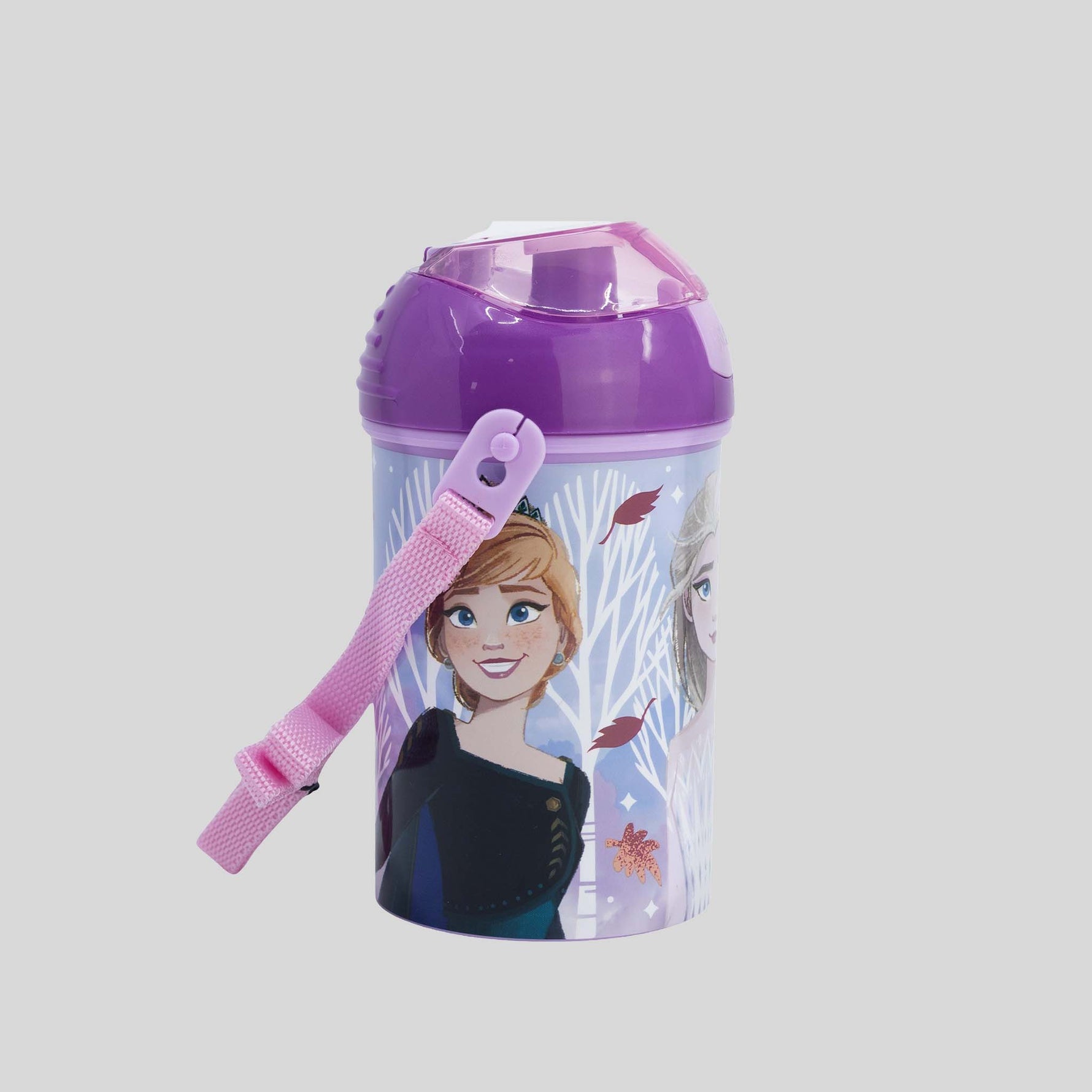 Cantimplora con correa morada FROZEN