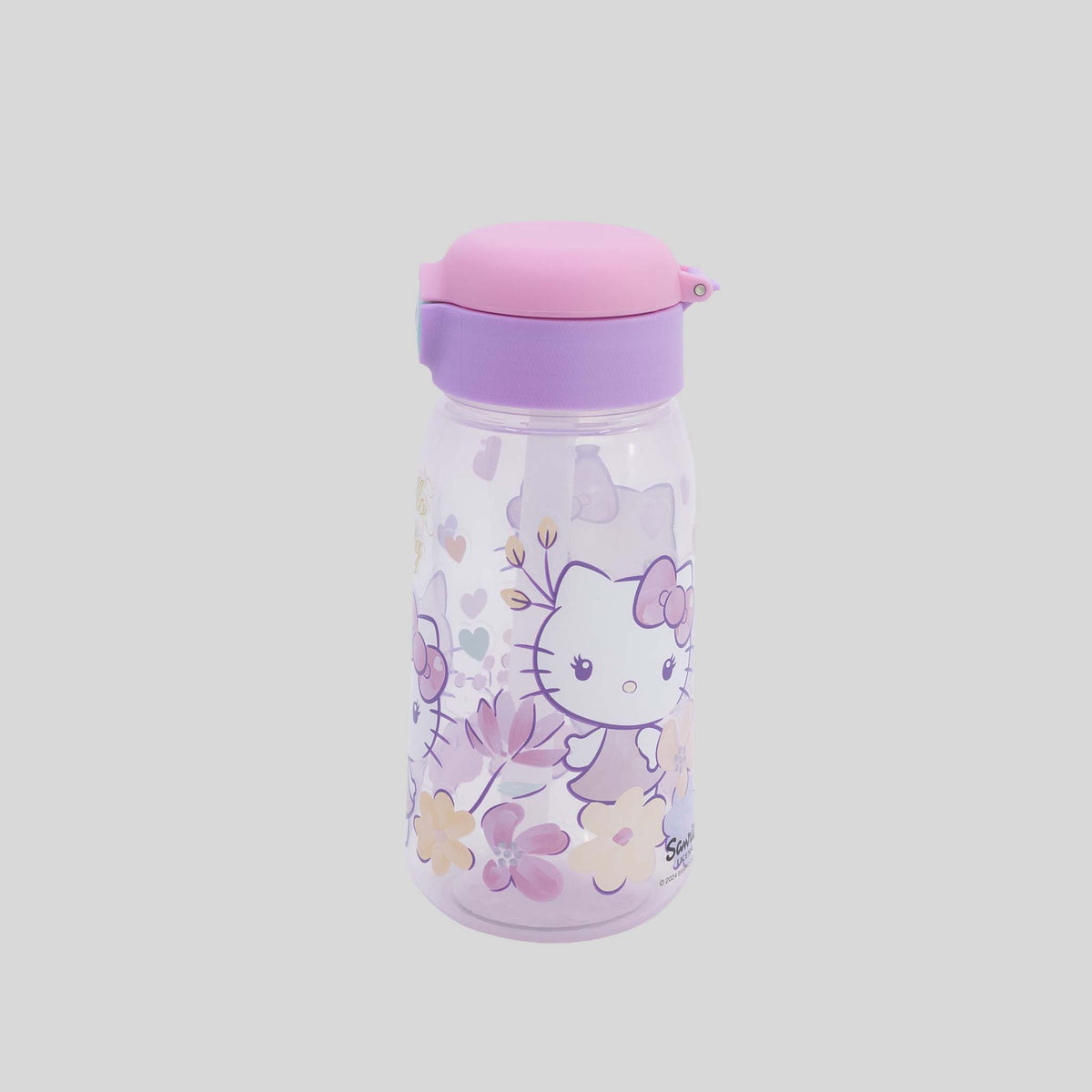 Cantimplora con correa rosa HELLO KITTY
