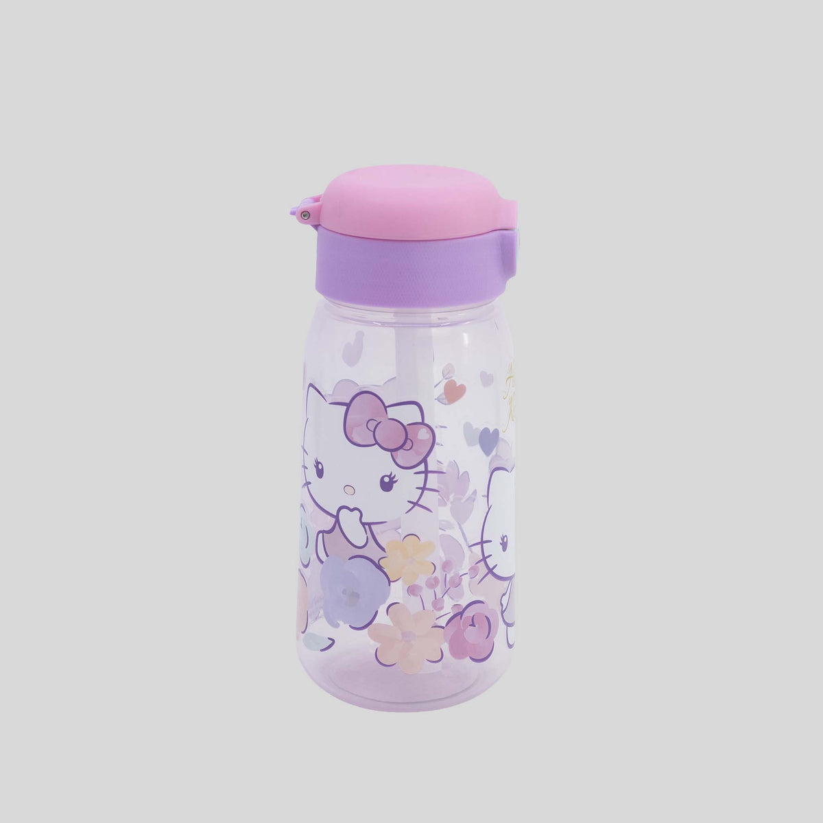 Cantimplora con correa rosa HELLO KITTY