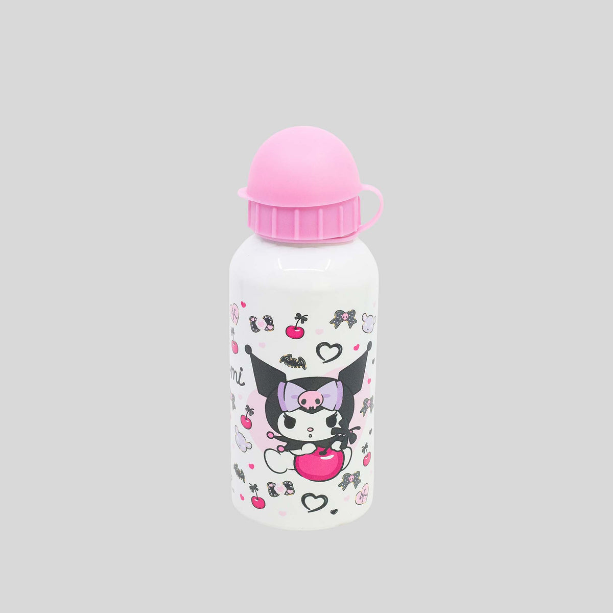 Botella decorada tapa redonda rosa KUROMI
