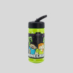 Botella personajes estampados verde MINECRAFT