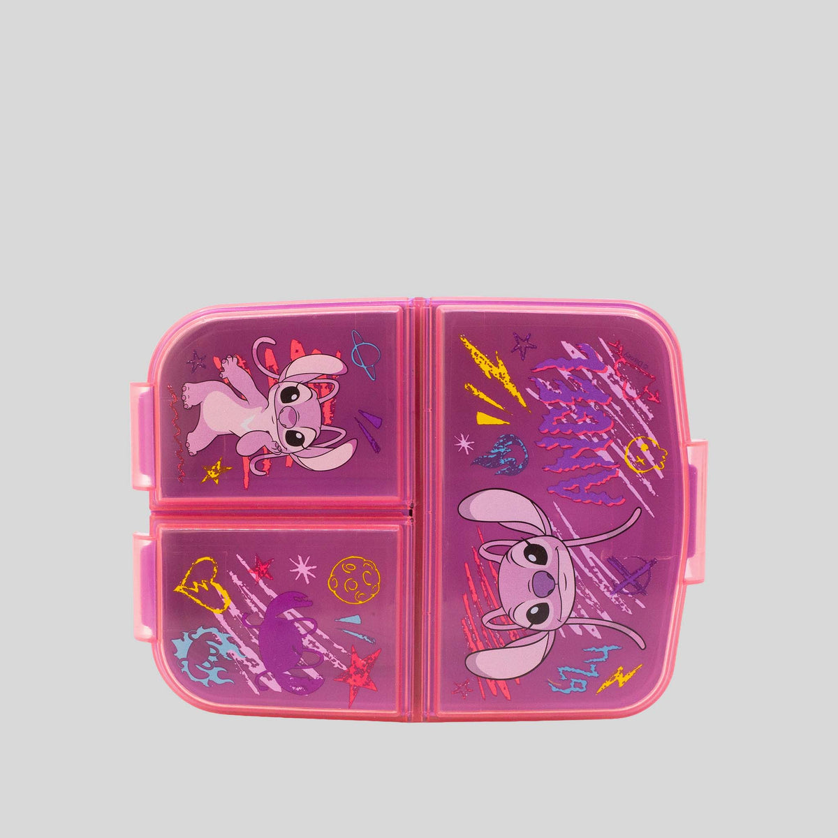 Sandwichera diseño animado morada STITCH