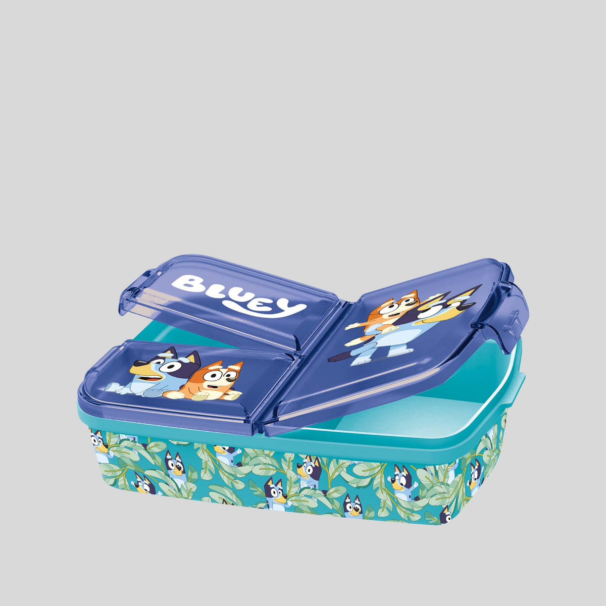 Sandwichera con diseño animado azul BLUEY