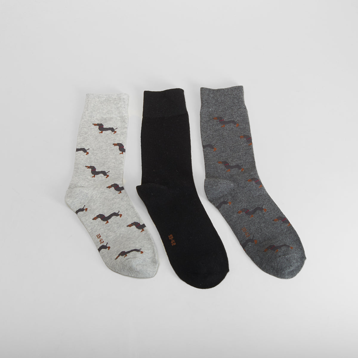 Pack 3 calcetines teckel multicolor MERKAL