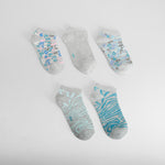 Pack 5 calcetines animal print azul MERKAL