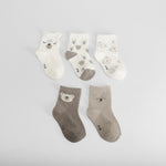 Pack calcetines ositos marrón MERKAL