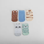 Pack 5 calcetines tobilleros animales MERKAL