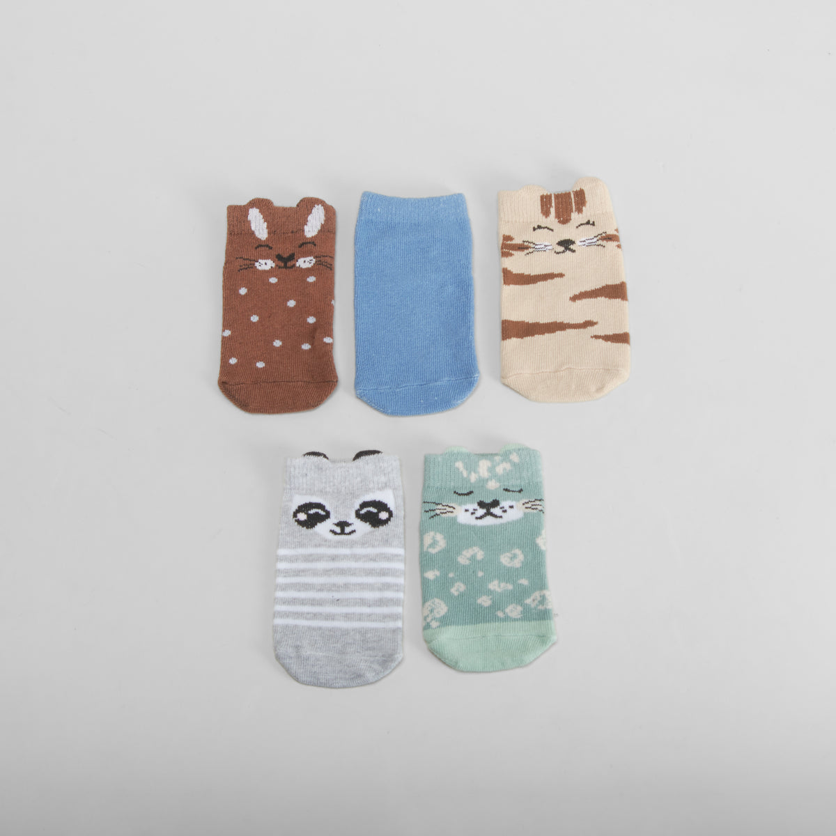 Pack 5 calcetines tobilleros animales MERKAL