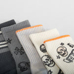 Pack 5 calcetines calaveras multicolor MERKAL