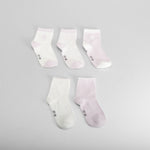 Pack 5 calcetines tobilleros morado MERKAL
