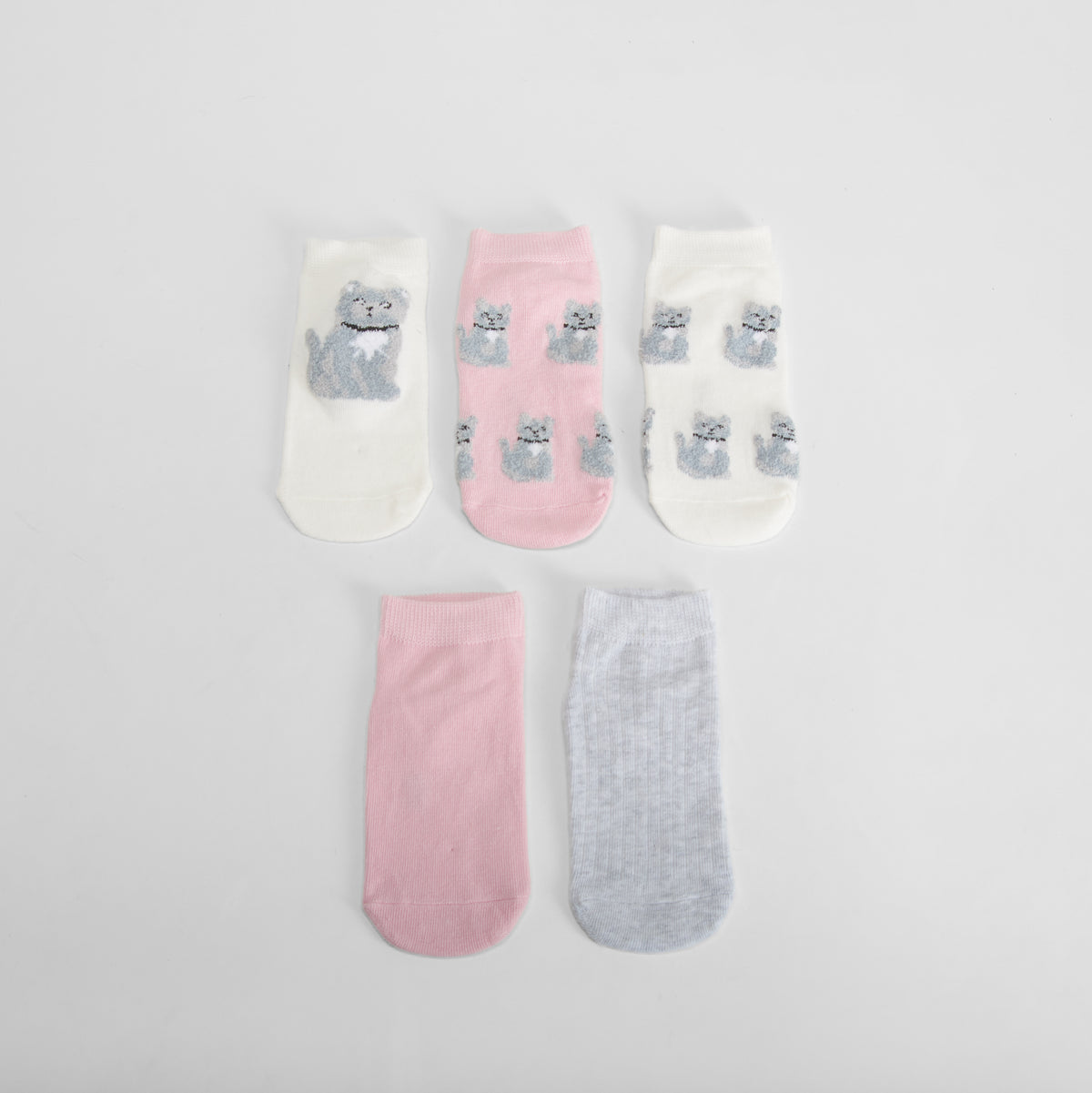 Pack 5 calcetines invisibles gatitos MERKAL