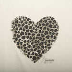 Camiseta manga corta corazón beige NYC