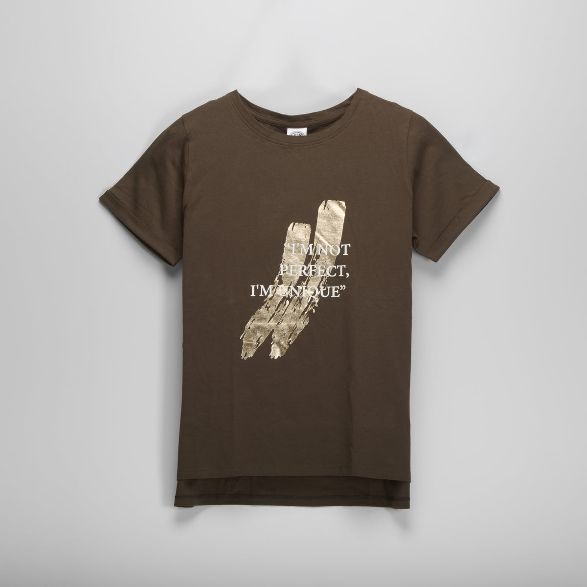 Camiseta manga corta marrón chocolate NYC