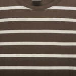 Camiseta manga larga rayas marrón NYC