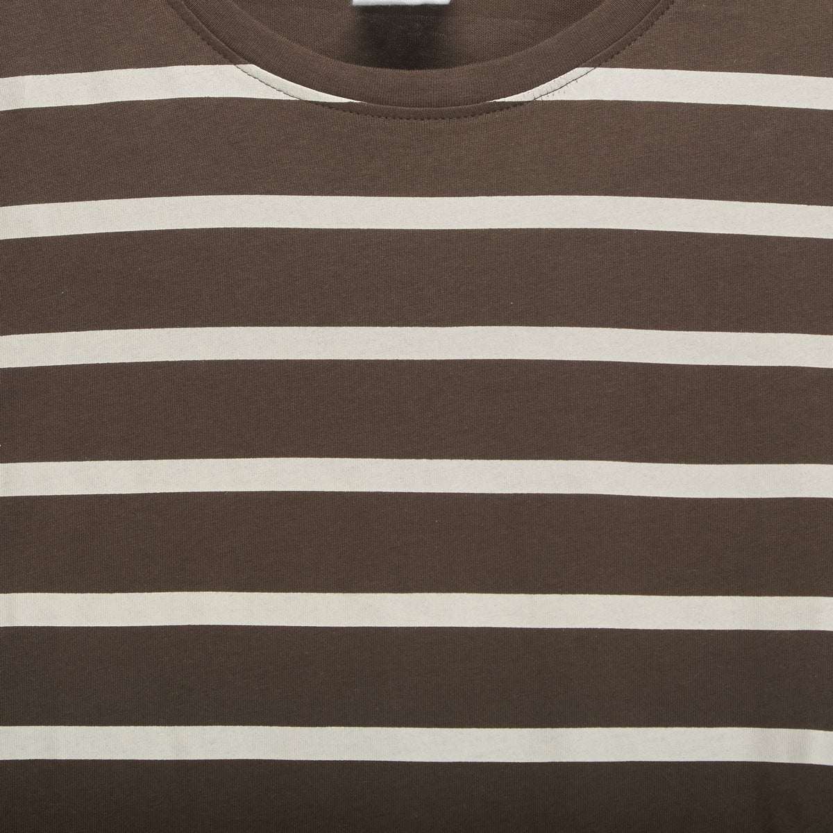 Camiseta manga larga rayas marrón NYC