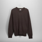 Jersey cuello pico marrón PICCOLA PIU