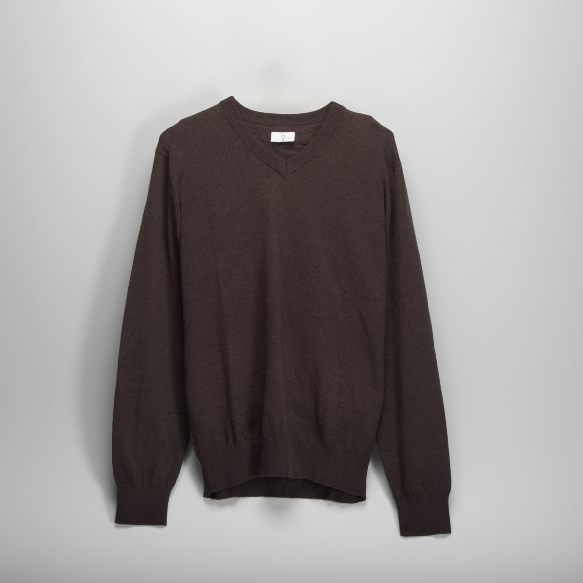 Jersey cuello pico marrón PICCOLA PIU