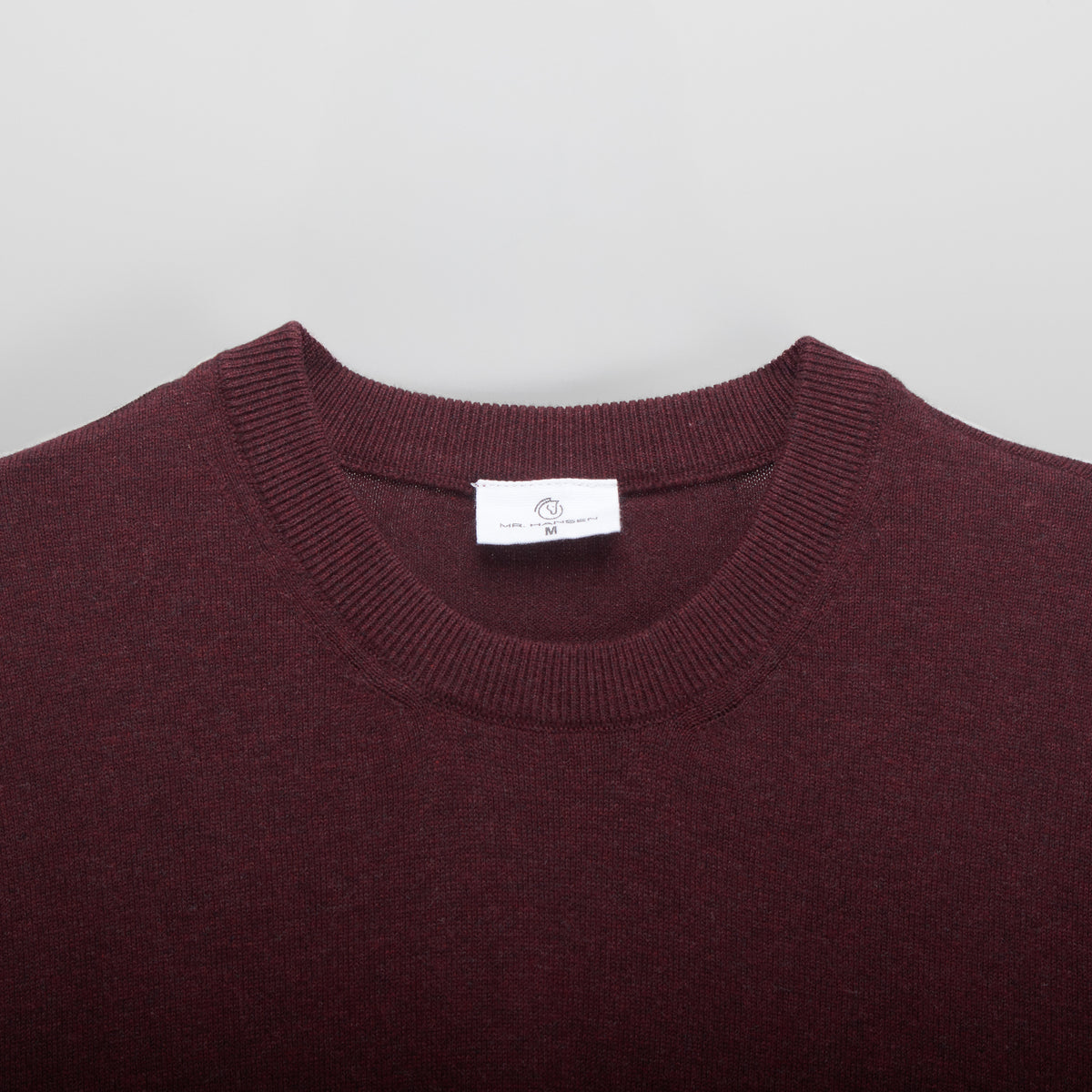 Jersey cuello redondo granate PICCOLA PIU
