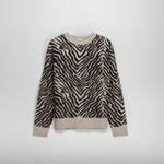 Jersey manga larga animal print PICCOLA PIU
