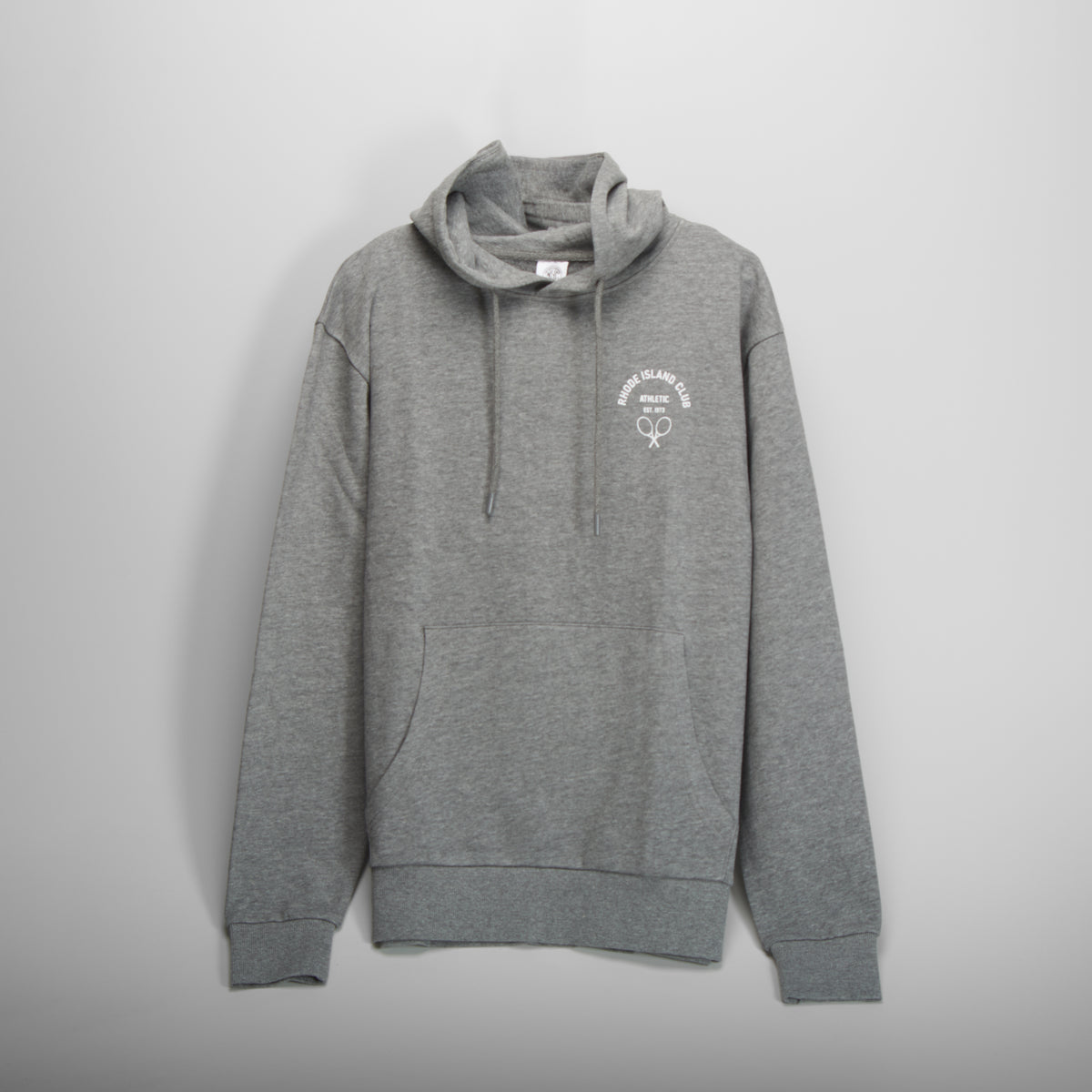 Sudadera capucha bolsillo gris NYC