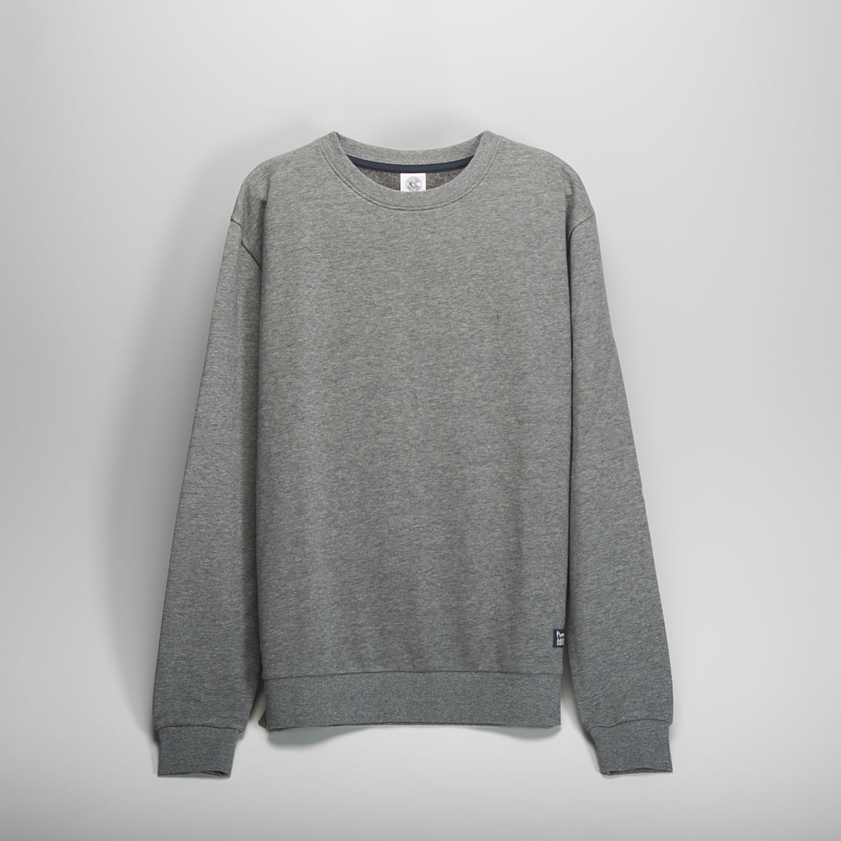 Sudadera cuello redondo gris NYC