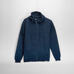 Sudadera capucha y cremallara azul UTWO