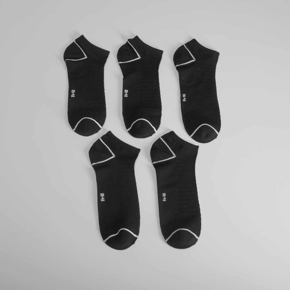pack 5x calcetines sport negros de hombre - Color: NEGRO