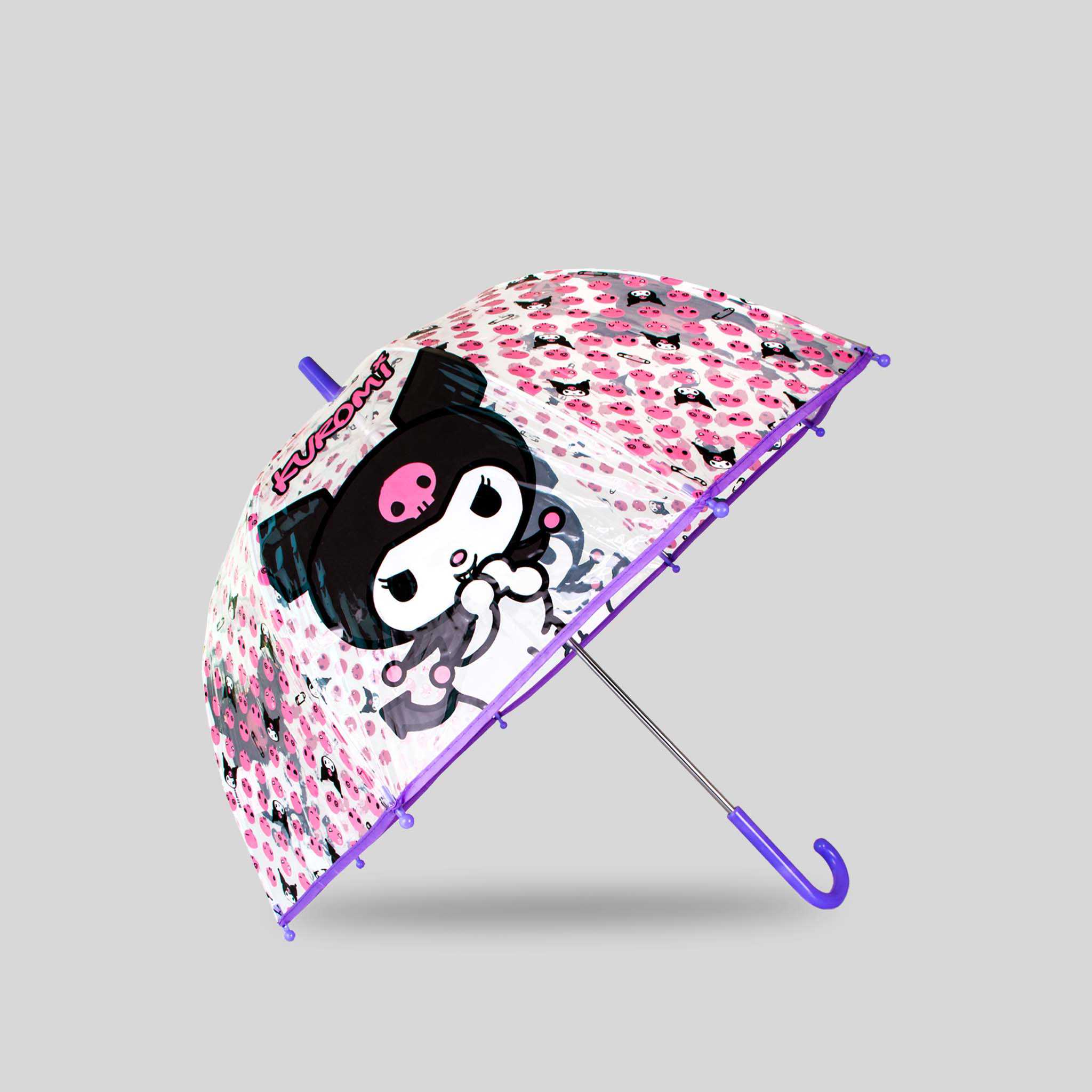 Paraguas transparente infantil morado KUROMI - Color: MORADO