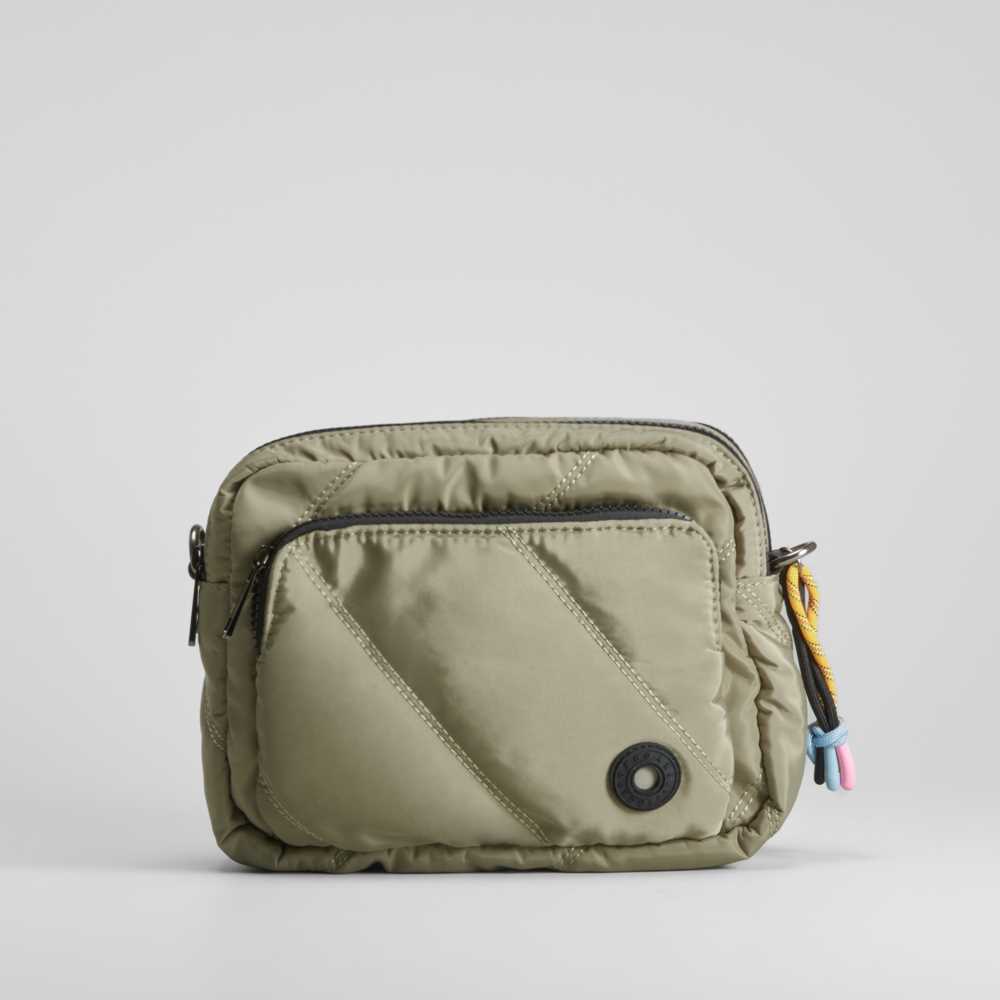 Bolso bandolera nylon acolchado khaki NYC - Color: KAKI