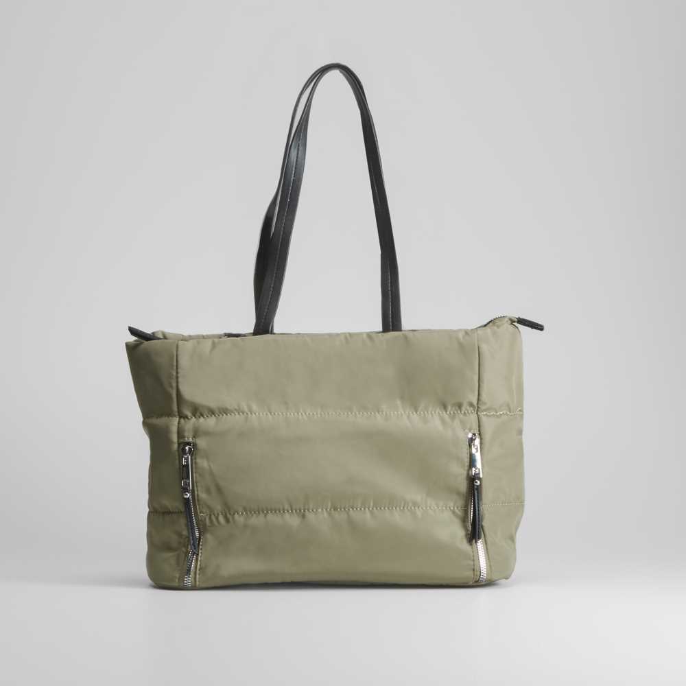 Bolso shopper nylon khaki NYC - Color: KAKI