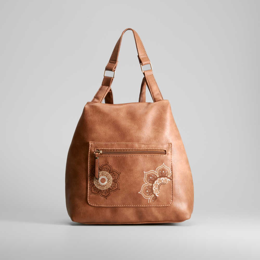 Mochila casual mandala marrón de SENDA ROAD - Color: MARRON