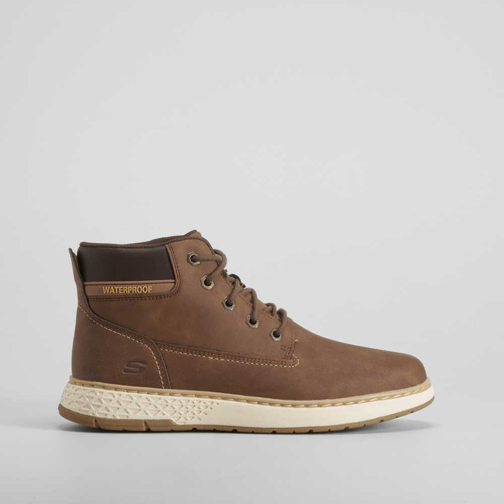 Botín plano Relaxed Fit marrón SKECHERS - Talla: 45