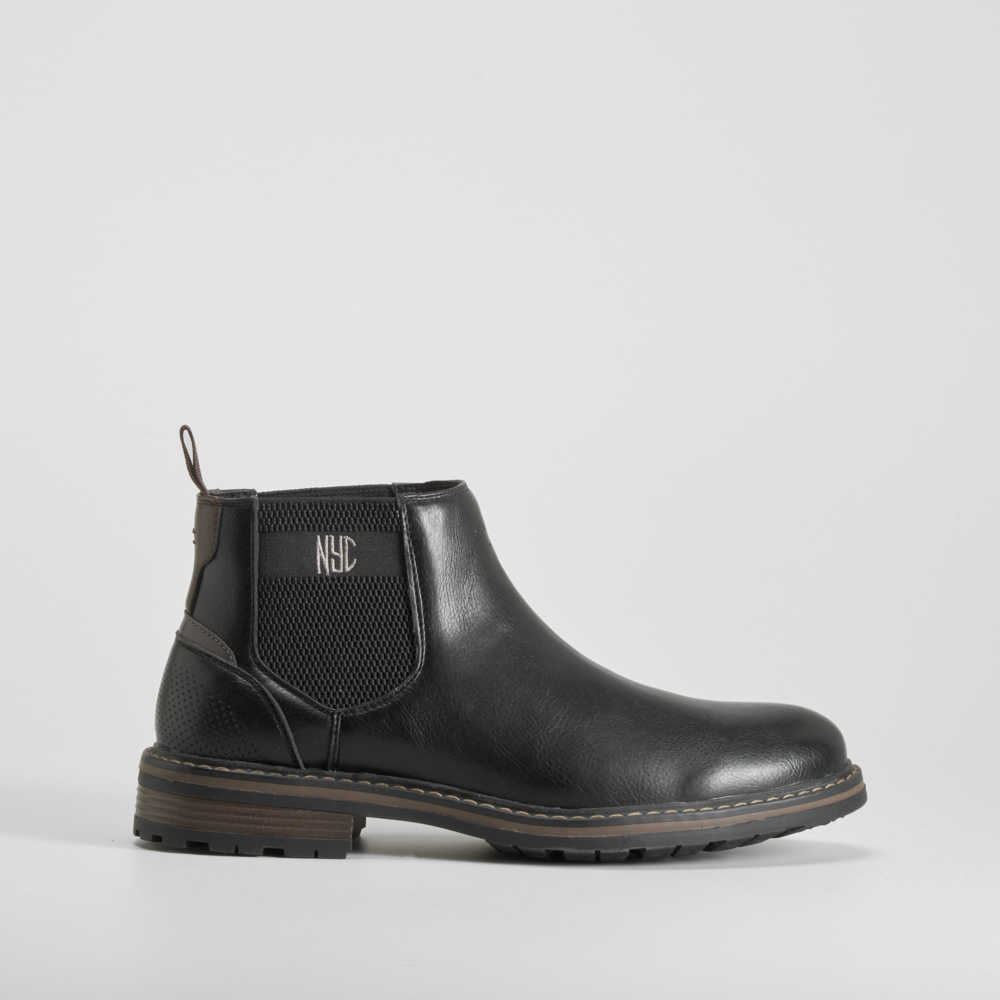 Botín chelsea negro NYC - Talla: 45