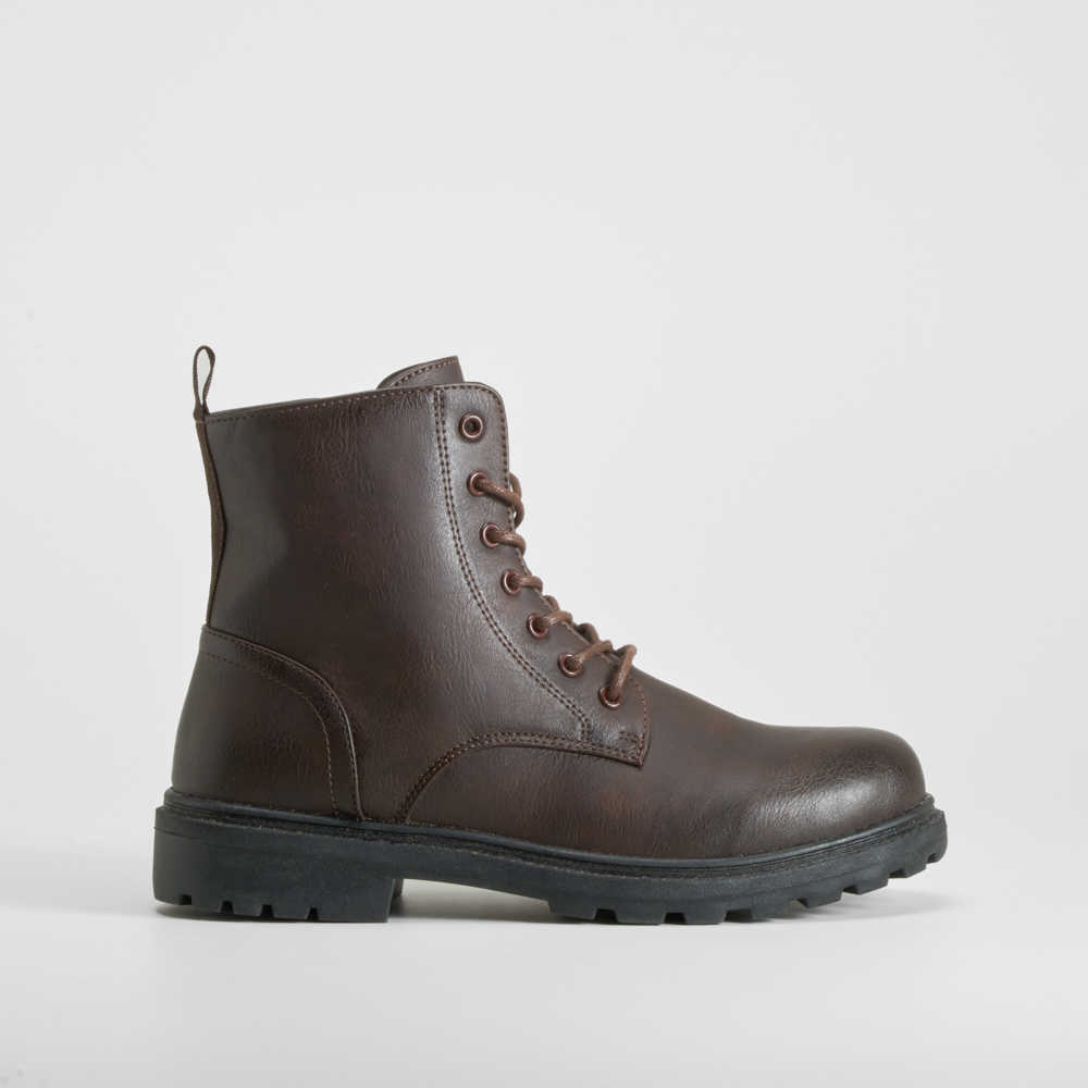 Botín militar marrón NYC - Talla: 45