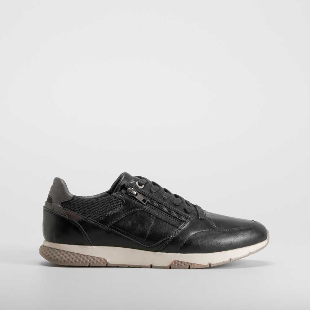 Deportiva urbana cremallera negra COMFEET - Talla: 46