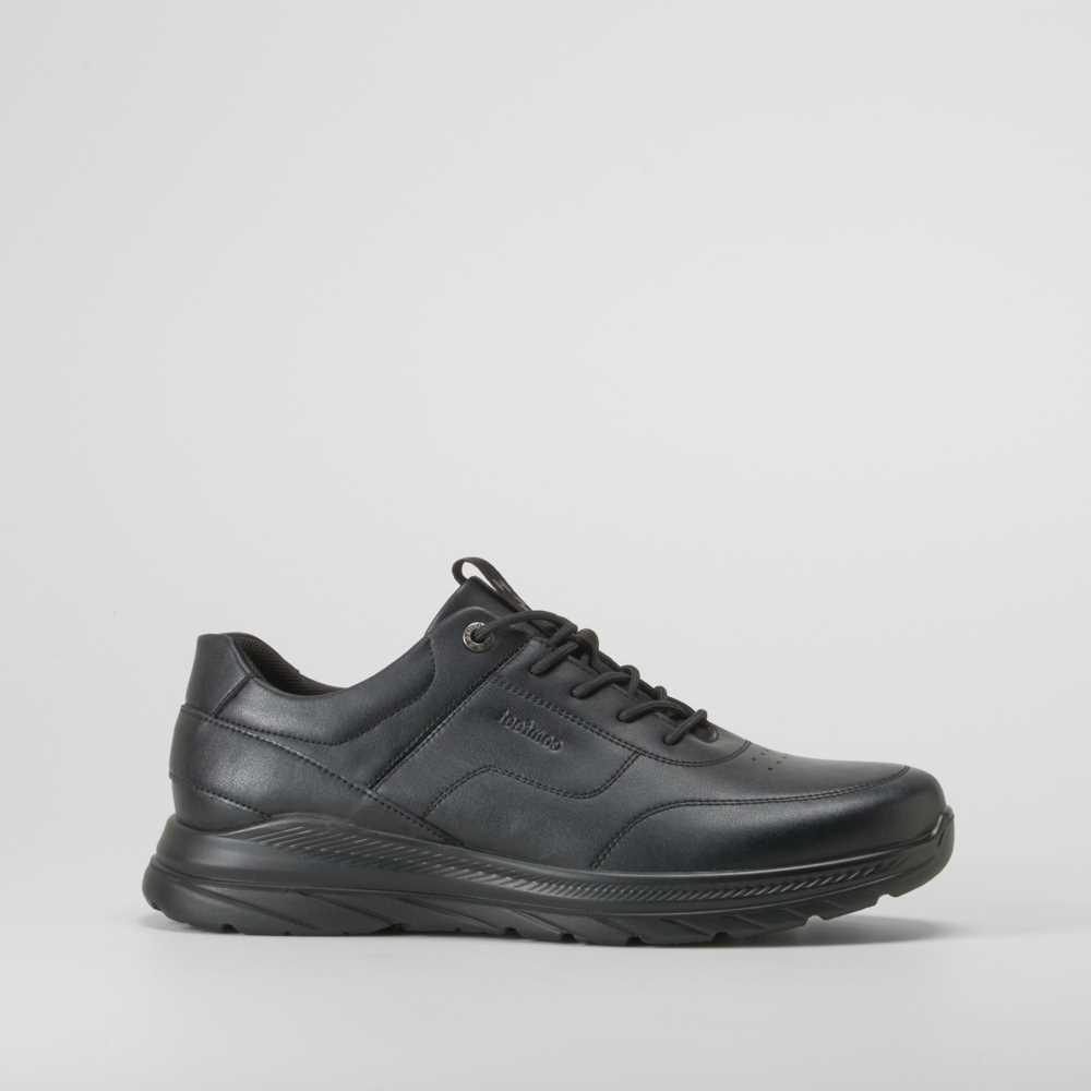 Deportivo casual piel negro COMFEET - Talla: 45