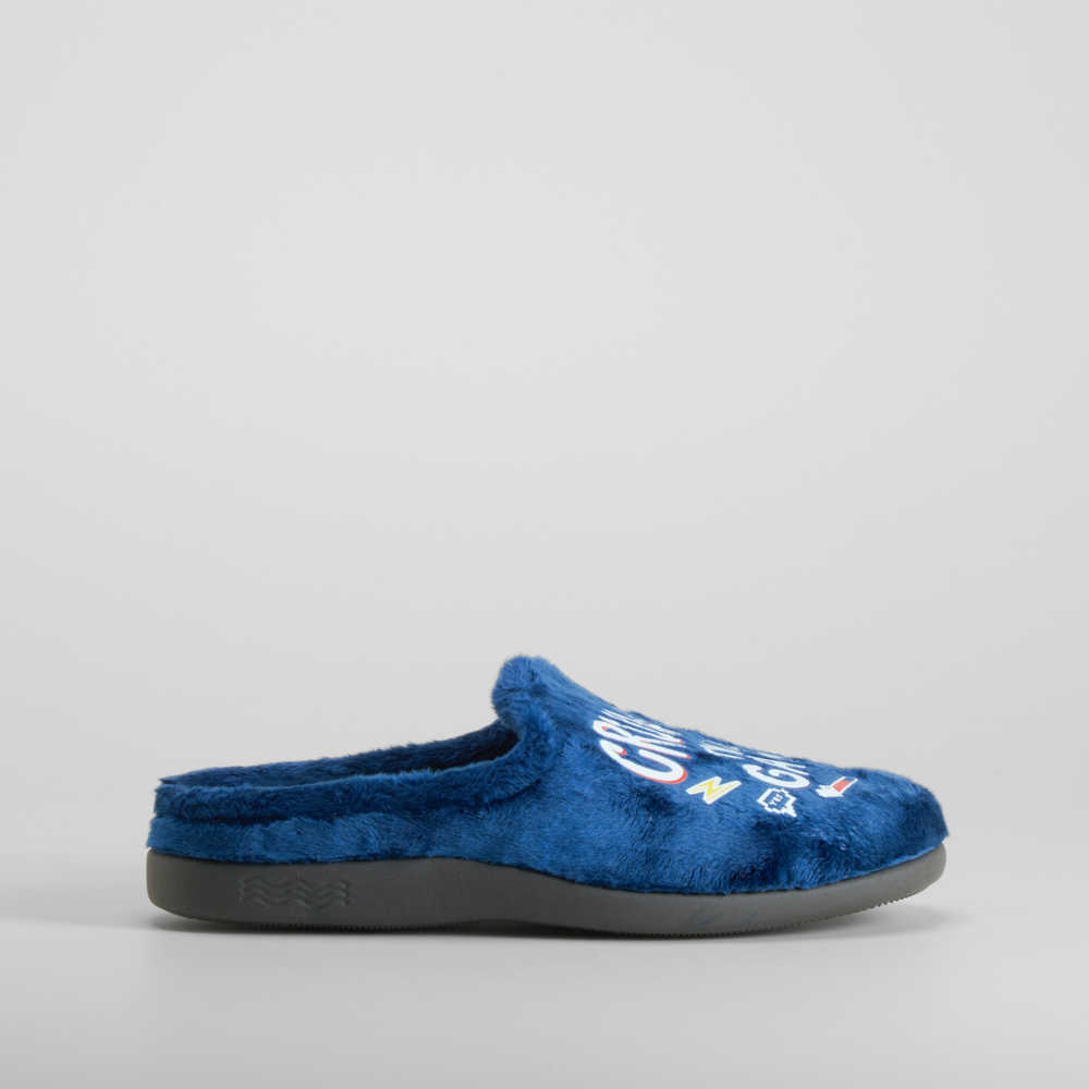 Zapatilla casa gamer azul marino COMFEET - Talla: 46