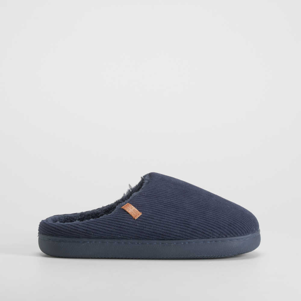 Zapatilla casa pana azul marino OLYNE - Talla: 46