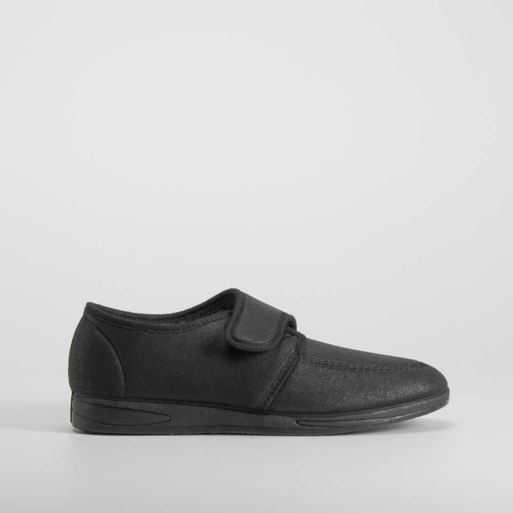 Zapatilla casa cerrada velcro negra OLYNE - Talla: 45