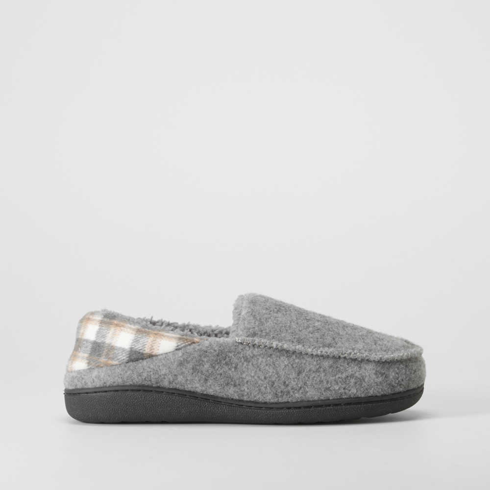 Zapatilla casa cerrada forro cálido gris OLYNE - Talla: 40