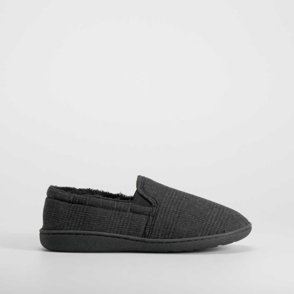 Zapatilla casa cerrada cuadros negra OLYNE - Talla: 45