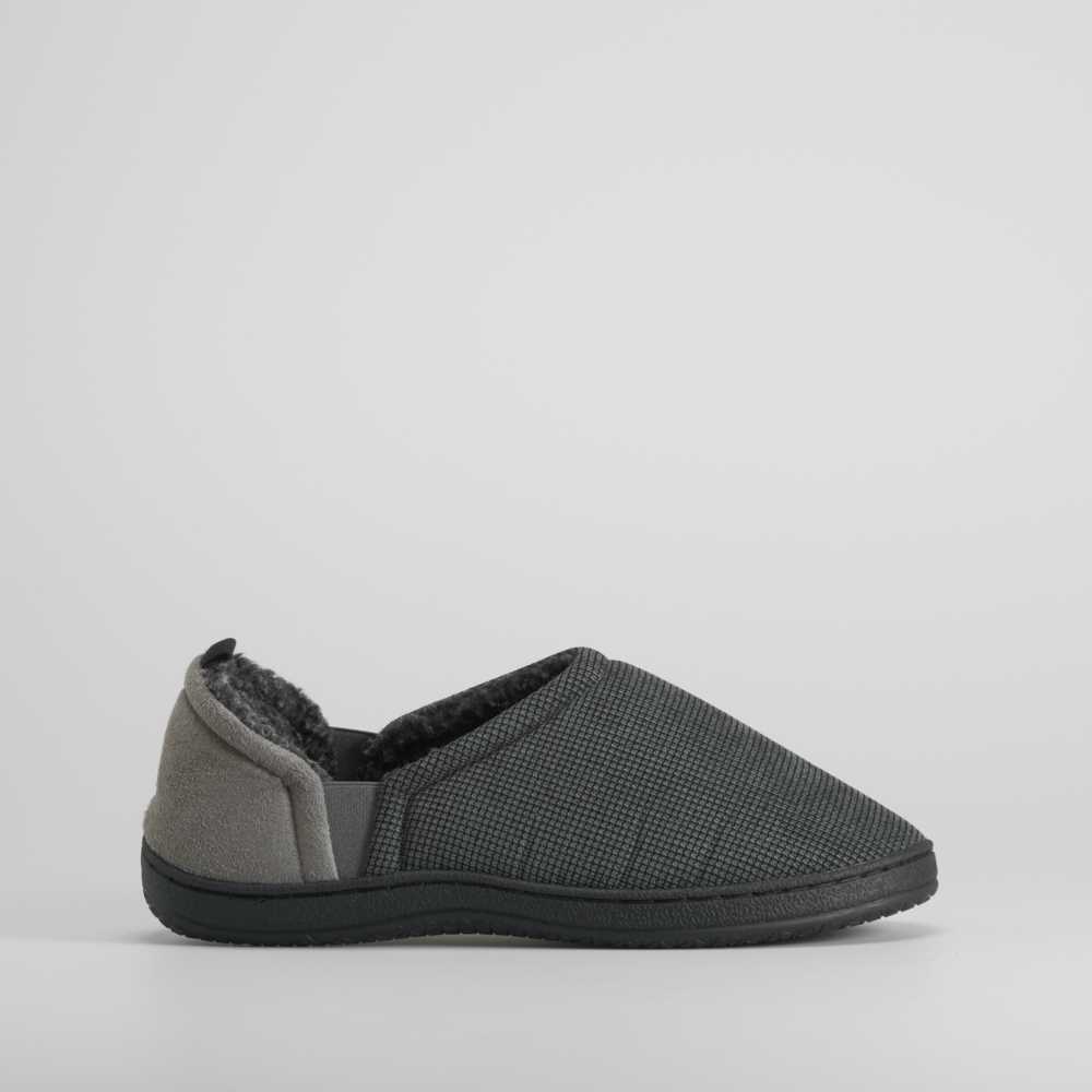 Zapatilla de casa con borrego gris OLYNE - Talla: 42/43