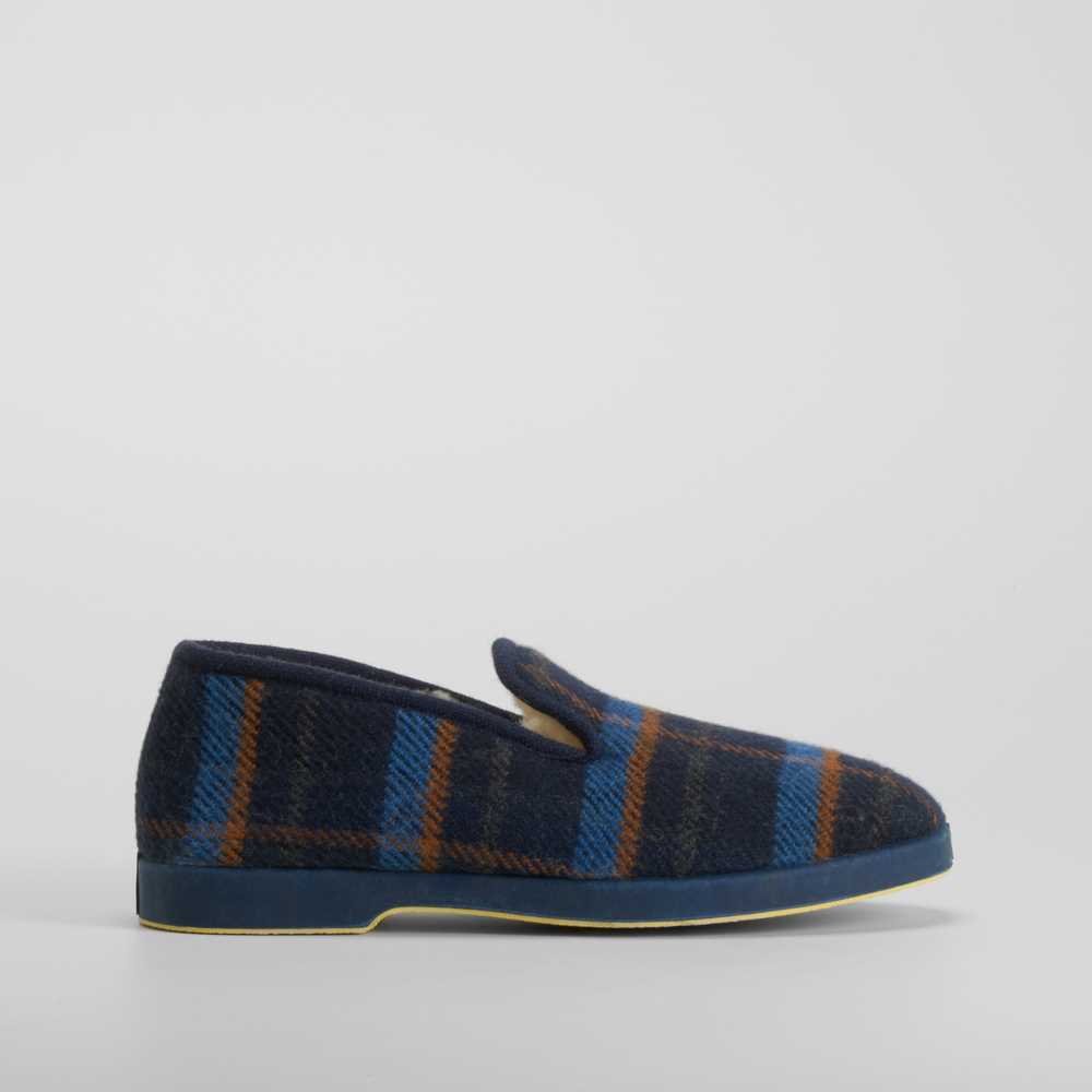Zapatilla casa lana azul OLYNE - Talla: 45