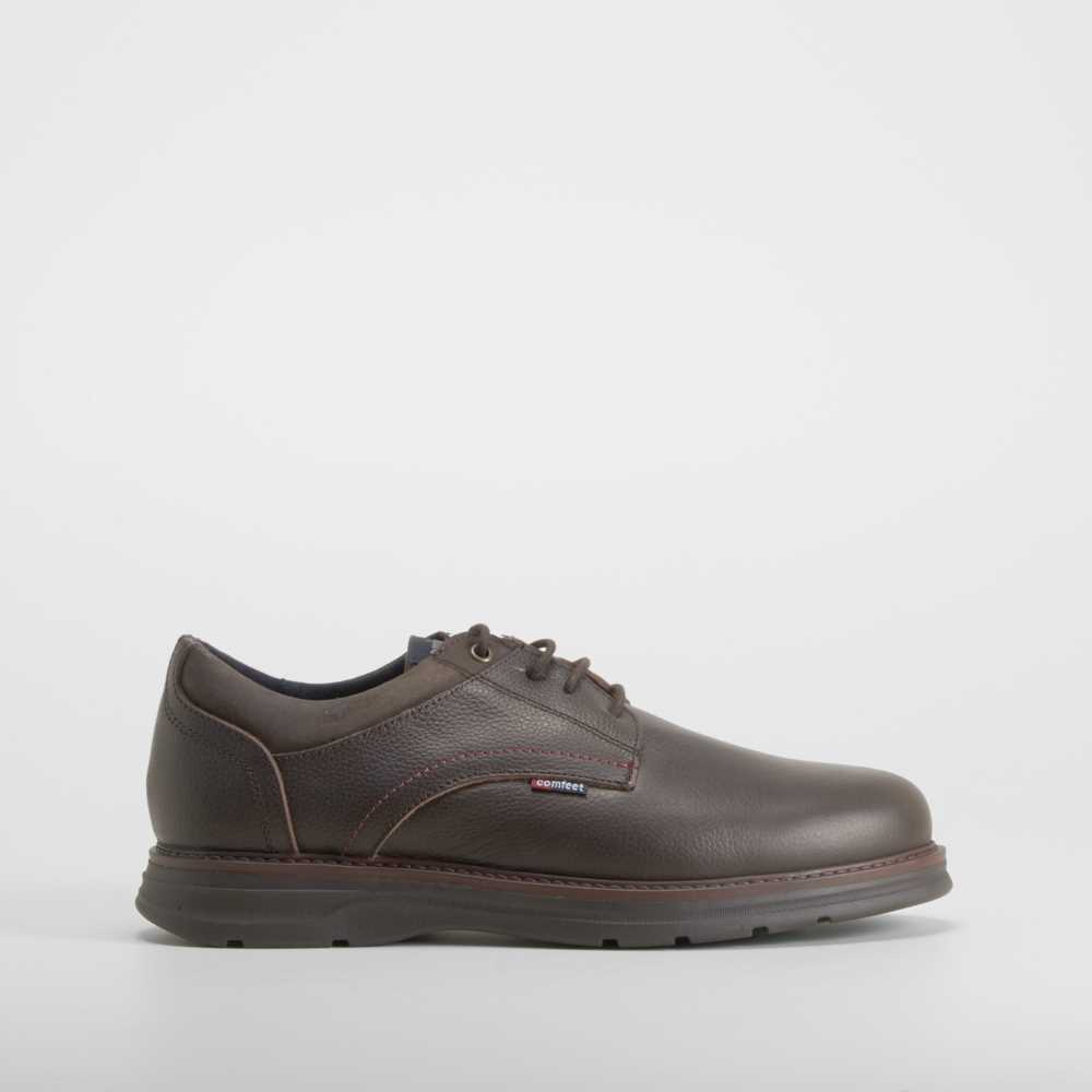 Zapato blucher piel marrón COMFEET - Talla: 46