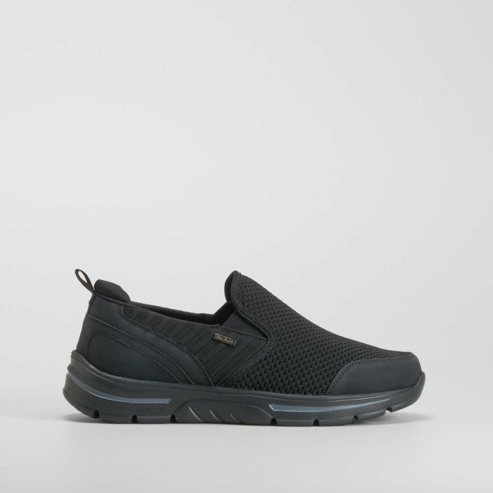 Zapato slip on knit helium negra COMFEET - Talla: 46