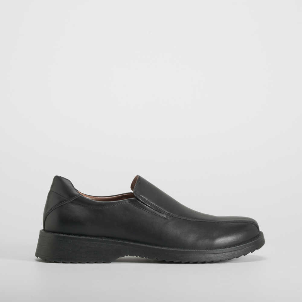 Zapato colegial slip on piel negro MR. HANSEN - Talla: 45