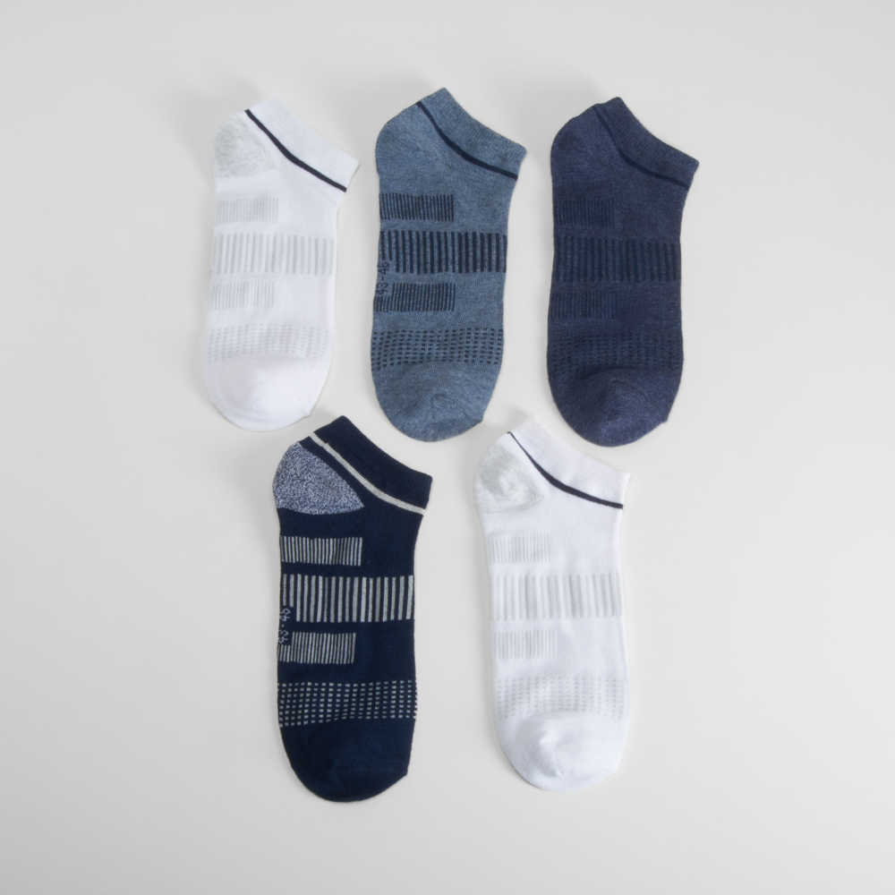 Pack 5 calcetines tobilleros azul MERKAL - Color: AZUL