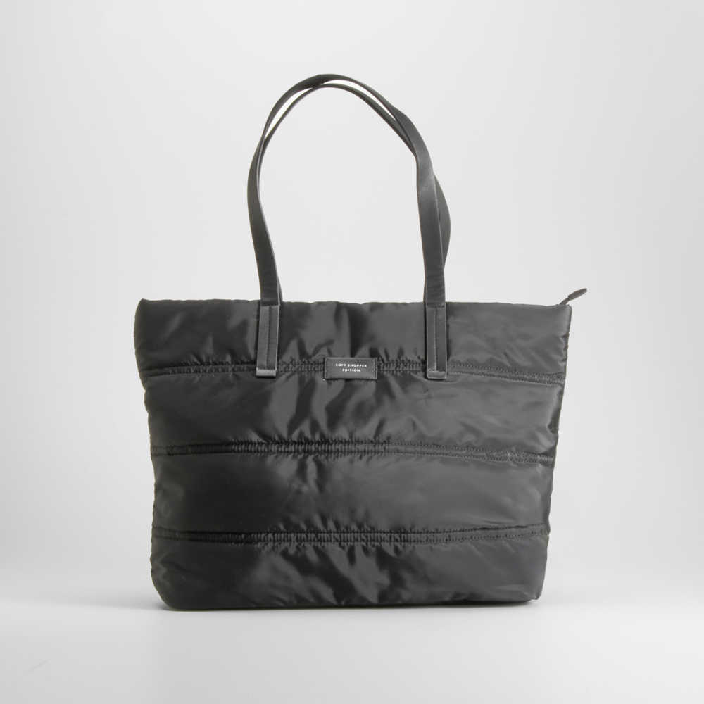 Bolso shopping grande negro NYC - Color: NEGRO