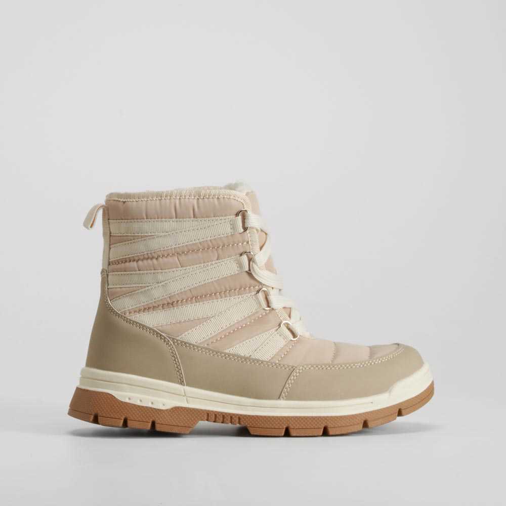 Bota beige suela gruesa OH GIRL! - Talla: 38