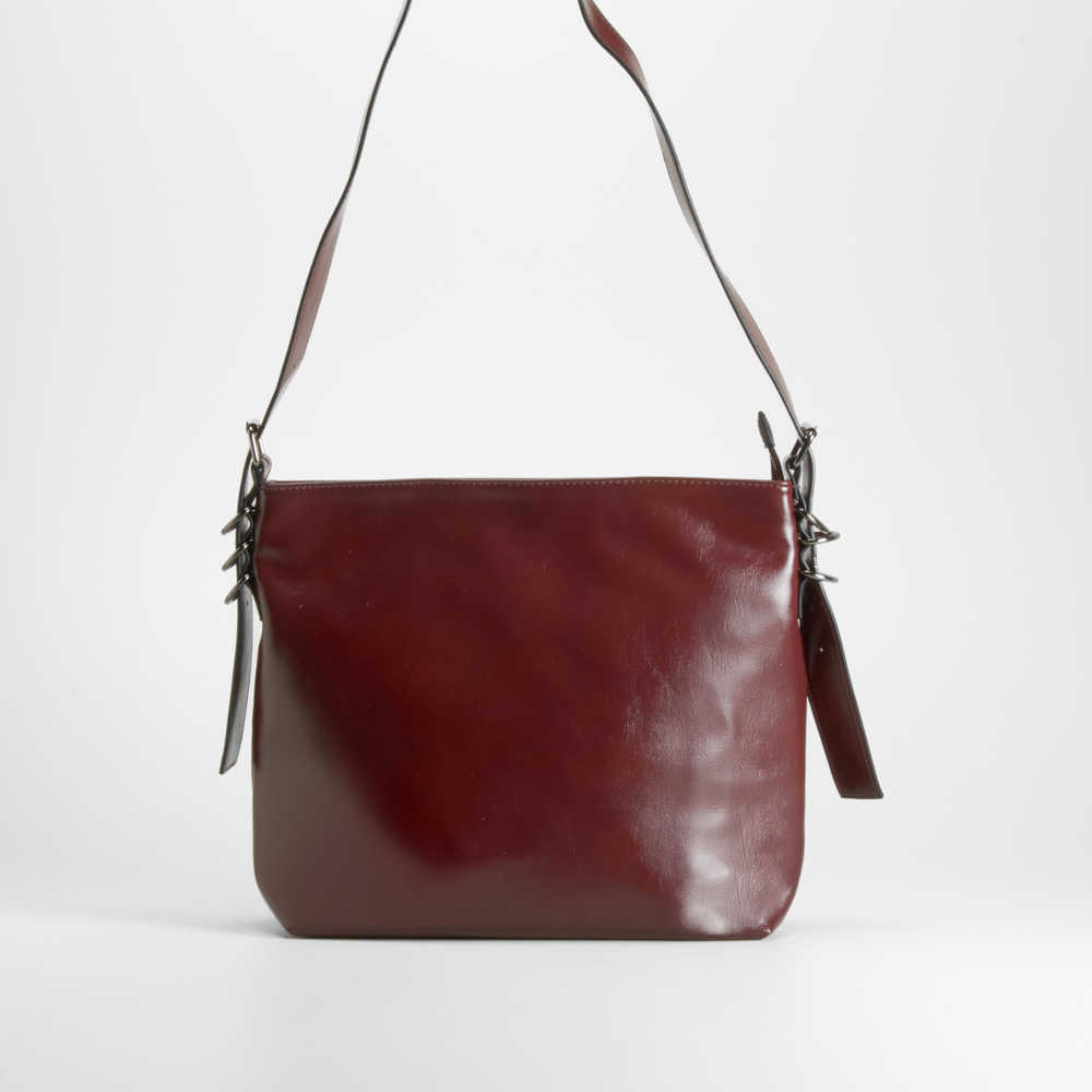 Bolso hombro argollas marrón PICCOLA PIU - Color: MARRON